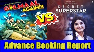 Watch Golmaal Again Vs Secret Superstar Advance Booking Video