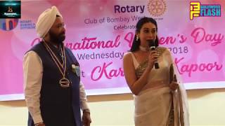 Watch Karishma Kapoor At Rotary Club For Womens Day Celebration Video