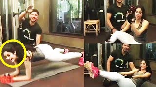 Watch Sridevi's Daughter Jhanvi Kapoor's FUNNY Gym Workout For DHADAK Video