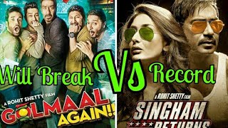 Watch Will Golmaal Again Beat Singham Returns Lifetime Video