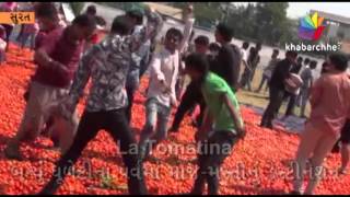 Watch La Tomatina Festival Tn Surat - 2016 Video