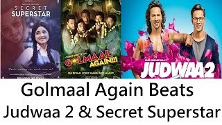 Watch Golmaal Again Beats Secret Superstar And Judwaa 2 Video