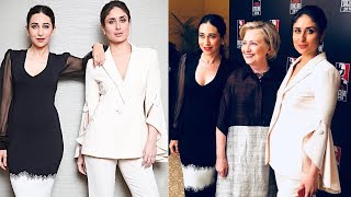 Watch Kareena Kapoor & Karisma Kapoor Meets Hillary Clinton At India Today Conclave 2018 Video