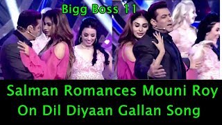 Watch Salman Khan Romance With Mouni Roy On Dil Diyan Video