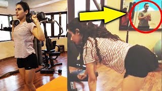 Watch Thugs Of Hindostan : Aamir Khan Gives FITNESS Training To Fatima Sana Shaikh Video