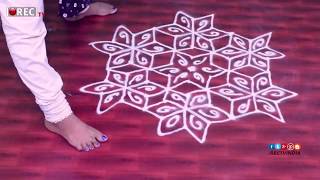 Watch Ugadi Festival Special designs with 11*5  interlaced dots | ugadi | simple designs | rectv india Video