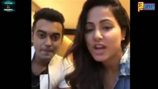 Watch Luv Tyagi & Hina Khan Cute & Sweet Moment & Talk About Priyank, Shilpa ,Vikas- Facebook Live Video