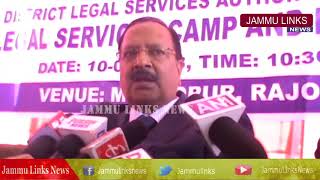 Watch Justice Ramalingam chairs legal services camp at Rajouri Video