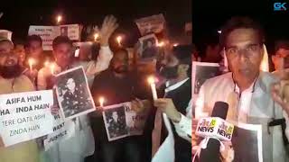 Watch Candle light vigil held in Jammu to seek justice for Asifa Video