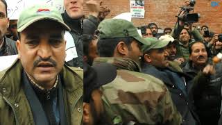 Watch ULB employees protest, demand regularisation of services Video