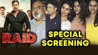 Watch Bollywood Celebs At RAID SPECIAL SCREENING At PVR | Ajay Devgn | Ileana D'Cruz | Saurabh Shukla Video