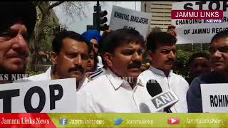 Watch JKNPP protests outside Parliament against conspiracy to change Jammuâ€™s demography Video