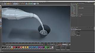 Watch Real Flow - Liquid Falling in Cinema 4D Tutorial Video