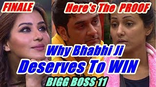 Watch Shilpa Shinde Deserves To Win Bigg Boss 11 And Here Video