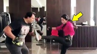 Watch Hina Khan's Amazing Fitness Workout Video Goes Viral Video