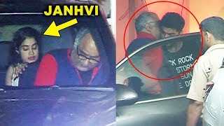 Watch Boney Kapoor With Janhvi Kapoor LATE NIGHT Meets Arjun Kapoor At His House Video