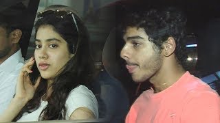 Watch Janvhi Kapoor Late Night SPOTTED At Ishaan Khattar House Video