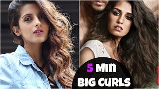 Watch Disha Patani Look | Baaghi 2 | How To Get Big Volumized Curls + GIVEAWAY | Knot Me Pretty Video