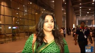 Watch VIDYA BALAN in Traditional Airport Look Video