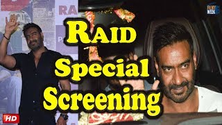 Watch RAID SPECIAL SCREENING : Ajay Devgan, Kajol & Ileana D'Cruz Video