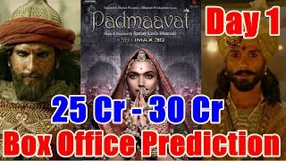 Watch What Will Be The First Day Collection Of Padmaavat? Video