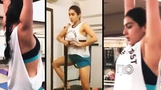 Watch Sara Ali Khan GYM WORKOUT For Kedarnath Movie | Fitness | Exercise Video