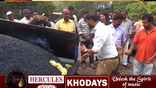 Watch Michael Lobo Launches Hot-Mixing Of Calangute Naika Vaddo Roads Video
