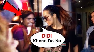 Watch Malaika Arora Ignores A BEGGAR Asking For Food Video