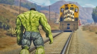 Watch Hulk vs Train - How to stop a train | comedy video by Baklol Bunny Video