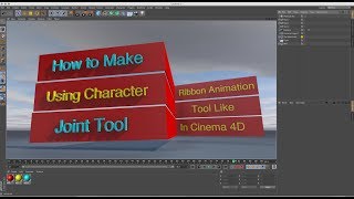 Watch Making Text Ribbon using Joint Tool Binding Cinema 4D Tutorial Video