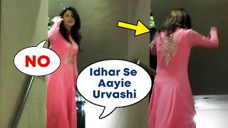 Watch Urvashi Rautela RUNS Away From Media, Spotted Outside Sanjay Dutt's Office Video