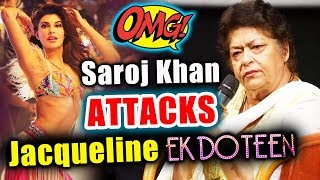Watch Saroj Khan Reaction On Jacqueline Ruining Ek Do Teen Song | Baaghi 2 Video