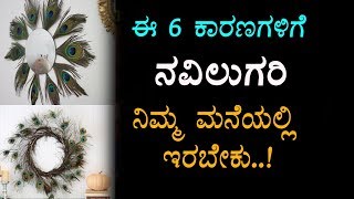 Watch 6 Vastu Tips Significance Of Peacock Feather | Amazing Tips in Kannada | Top Kannada TV Video