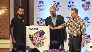Watch Ajinkya Rahane AT TATA Horn Not Ok Please T20 Cup Launch Video