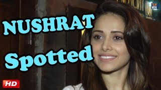 Watch Celeb Spotting : Nushrat Bharucha | Kartik Aaryan | SKTKS | BOLLYWOOD Video