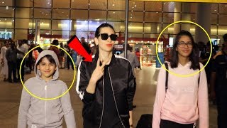 Watch Cool Mom Karisma Kapoor With Kids Returns From Holidays, Spotted At Airport Video