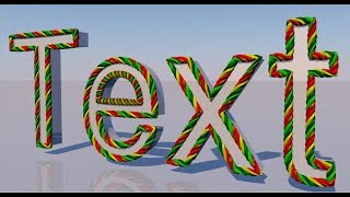 Watch Twisted Spline Effect on Text - Cinema 4D Tutorial Video