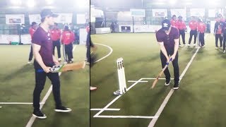 Watch Sooraj Pancholi Playing Cricket At Zeeshan Siddique's BOX- BOWL OUT Xeries - Season 1 Video
