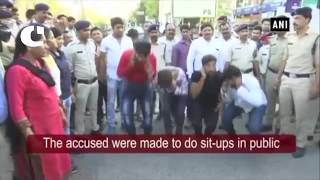 Watch Gangrape Accused Parade in Bhopal Video