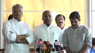 Watch LoP, Lok Sabha Mallikarjun Kharge Addresses Media on No-Confidence Motion Against Modi Govt Video