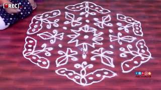 Watch butter fly mugu  rangoli I simple rangoli I rectv india Video