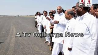 Watch Gulbarga Air Port ek saal k ander flights k liye ready hoga; Kharge Video