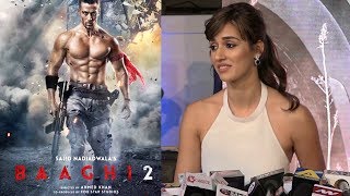 Watch Disha Patani LOOKED UPSET At Baaghi 2 Screening Video