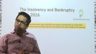 Watch Clarification Regarding Applicability of Insolvency and Bankruptcy Code, 2016 in CA Final Law Video