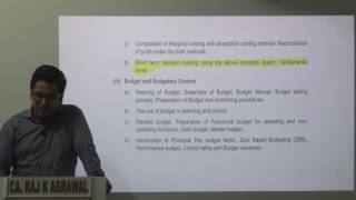 Watch CA Inter Cost & FM New Syllabus Explained by CA Raj K Agrawal Video