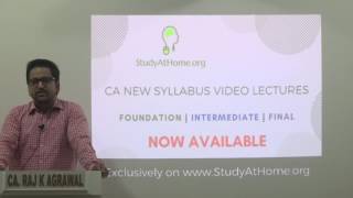 Watch Message by CA Raj K Agrawal to CA New Syllabus Students | How to Prepare for New Syllabus Video