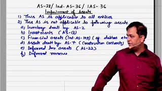 Watch CA Final FR | Impairment of Assets - AS 28, Ind AS 36 & IAS 36 by CA Akshai Srivastava Video