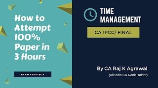 Watch How to Attempt 100% Exam Paper in 3 Hours | Time Management Video