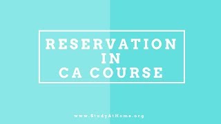Watch Reservation in CA Course - True or Fake ? Video