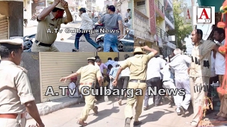 Watch Gulbarga K Sarafa Bazar Me Pathrao & Lathi Charge A.Tv News 4-2-2017 Video